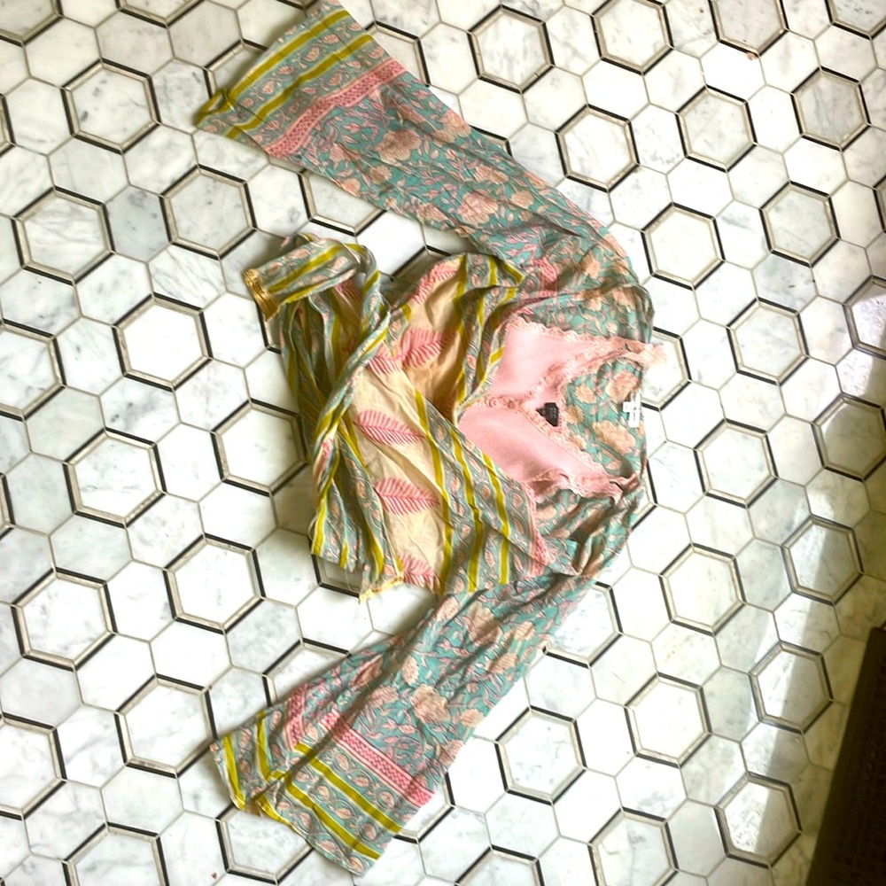 Karma Highway lot! Two dresses one cotton wrap top with new crop camisole